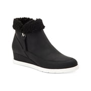 Style & Co. Womens Danniee Faux Leather Ankle Boots Wedge Boots