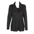 thumbnail image 1 of Style & Co Womens Deep Black Cowl-Neck Sweater XS, 1 of 1