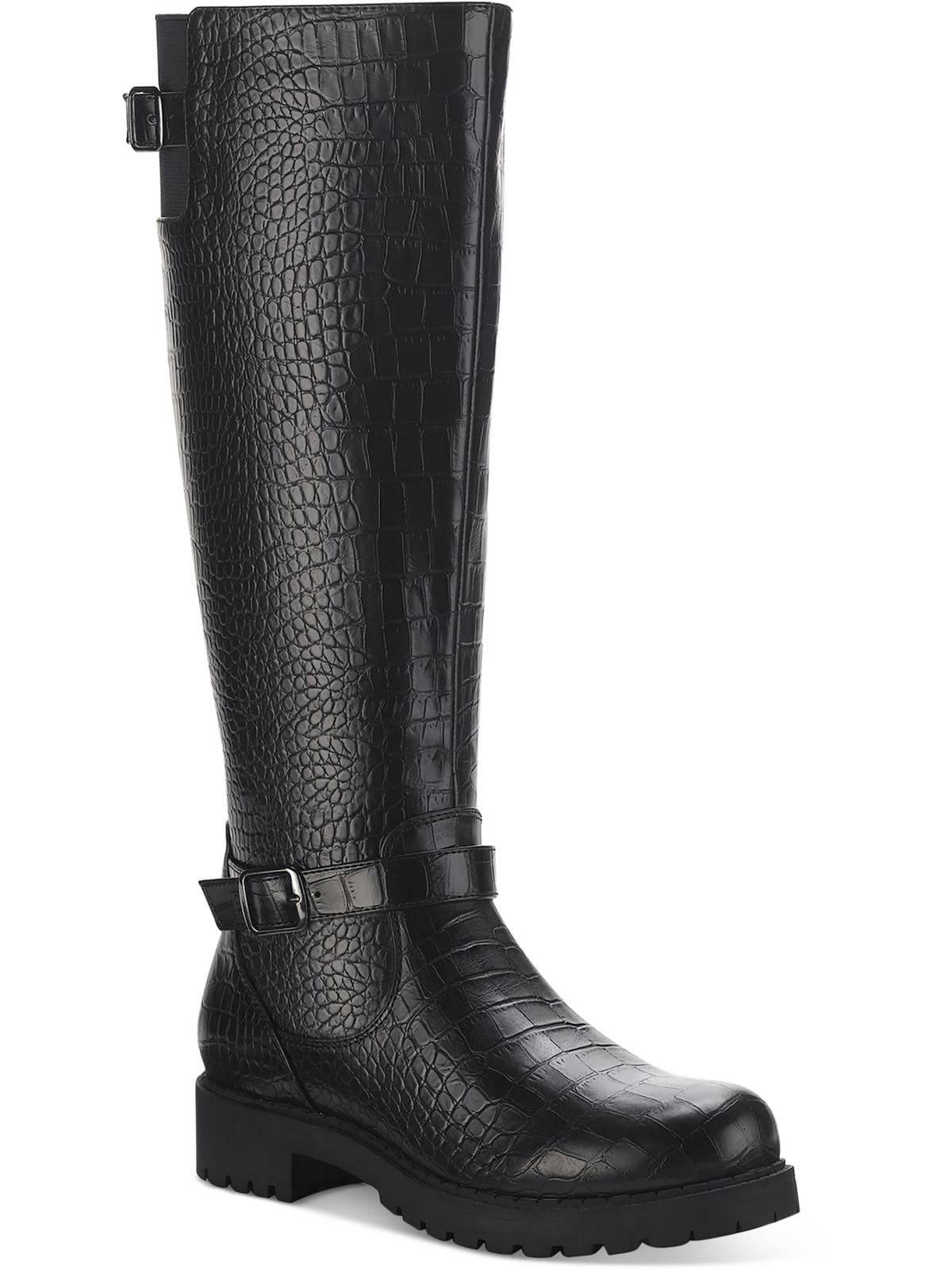 Balmoral Faux Leather & Snakeskin Boots main image 0
