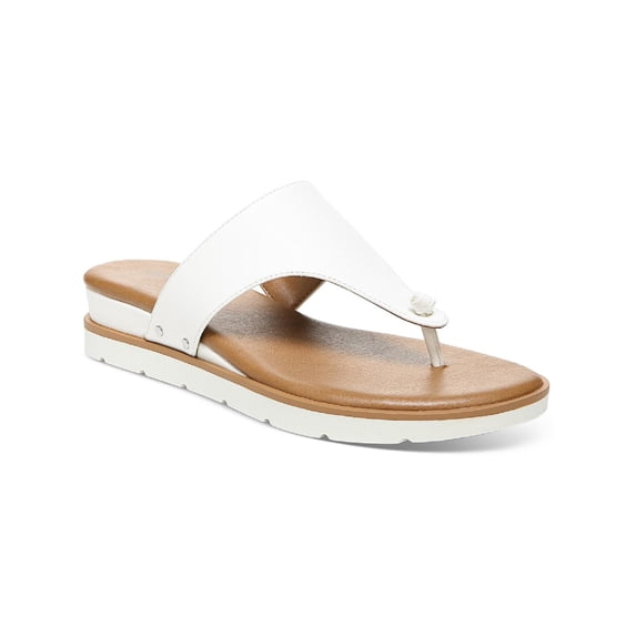 Style & Co. Womens Emmaa Padded Insole Faux Leather Flat Sandals