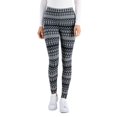 thumbnail image 1 of Style & Co Womens Fair Isle Mid Rise Leggings Deep Black M, 1 of 1