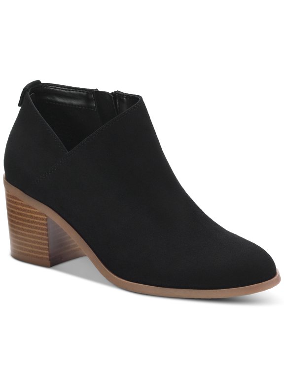 Style & Co Womens' Felaa Asymmetrical Booties, Black, 7.5