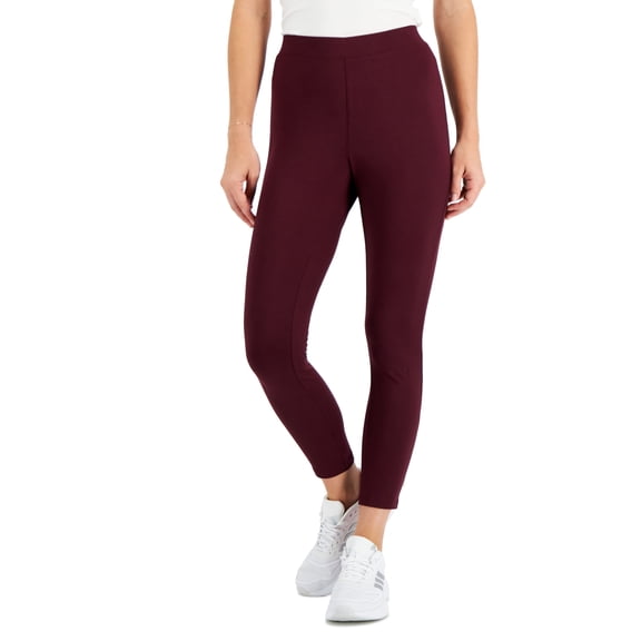 Style & Co Womens Fleece Leggings Cr Berry Jam XS