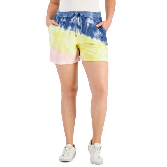 Style & Co Womens French Terry Shorts Beach Dye Multi XS