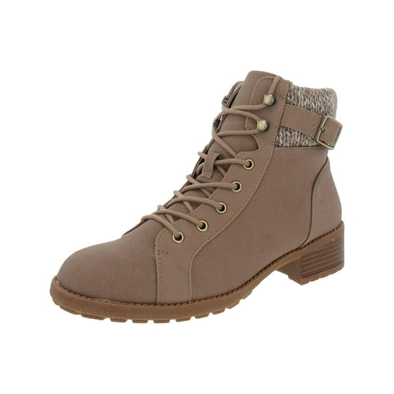 Style & Co. Womens Gaiel Zipper Ankle Combat & Lace-up Boots