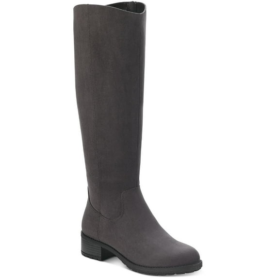 Style & Co. Womens Graciee Faux Leather Tall Knee-High Boots