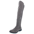 thumbnail image 1 of Style & Co. Womens Hadleyy Faux Suede Over-The-Knee Boots Taupe 5 Medium (B,M), 1 of 2