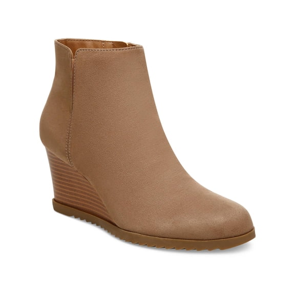 Style & Co. Womens Haidynn Faux Suede Cut Out Booties