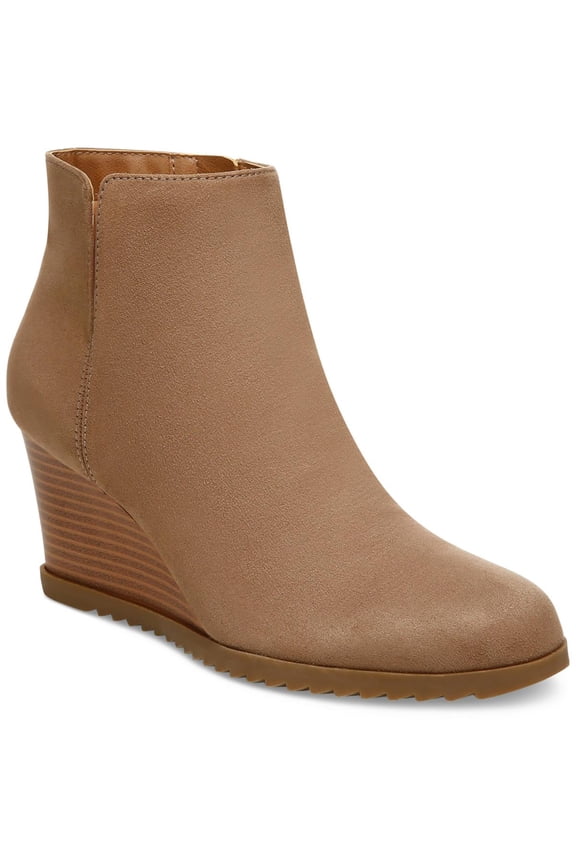 Womens Haidynn Faux Suede Cut Out Booties