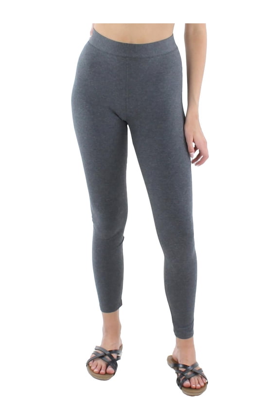 Womens Pull On Leggings Charcoal Heather S