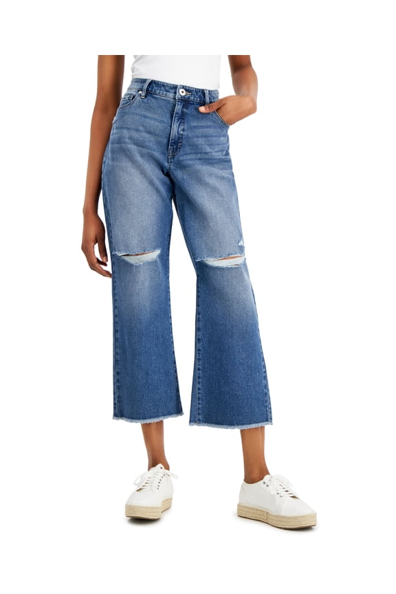 Style & Co Womens High Rise Curvy Cropped Jeans Santa Ana 12