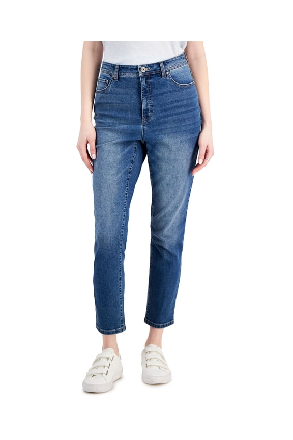 Style & Co Womens High Rise Slim Leg Ankle Jeans Getaway 10