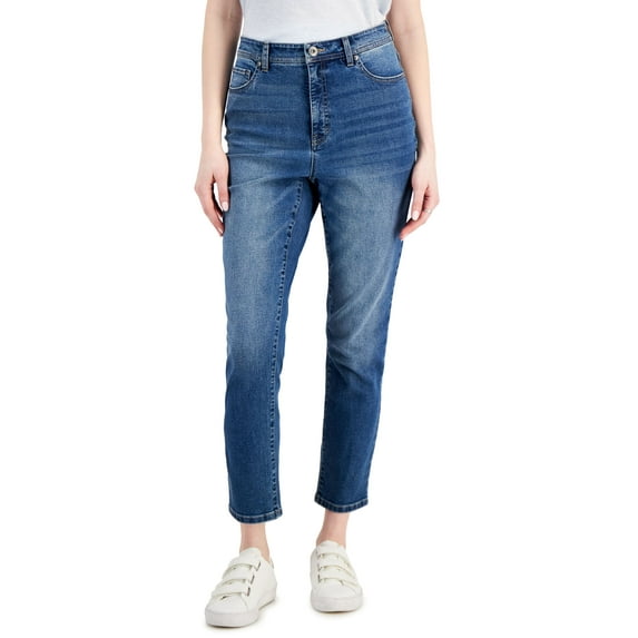 Style & Co Womens High Rise Slim Leg Ankle Jeans Getaway 14