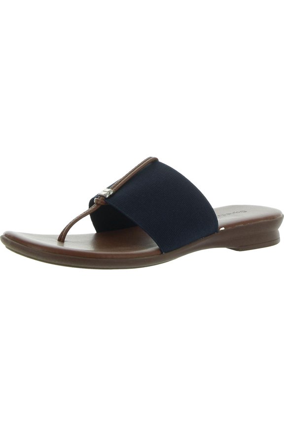 Womens Italiaa Canvas Stretch Thong Sandals