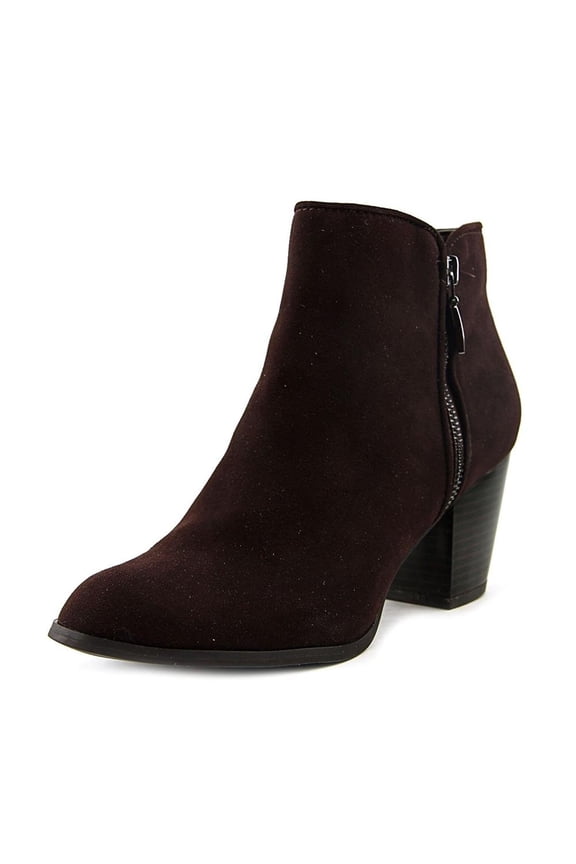 Womens JAMILA Leather Round Toe Ankle Cowboy Boots, Oak, Size 6.0