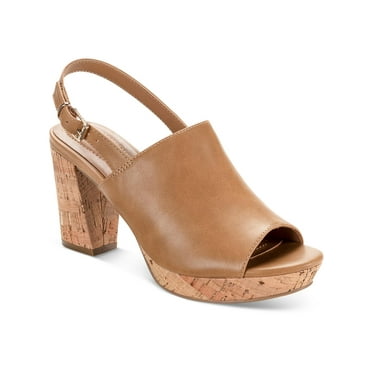 Style & Co. Womens JENISEE Ankle Strap Buckle Block Heels