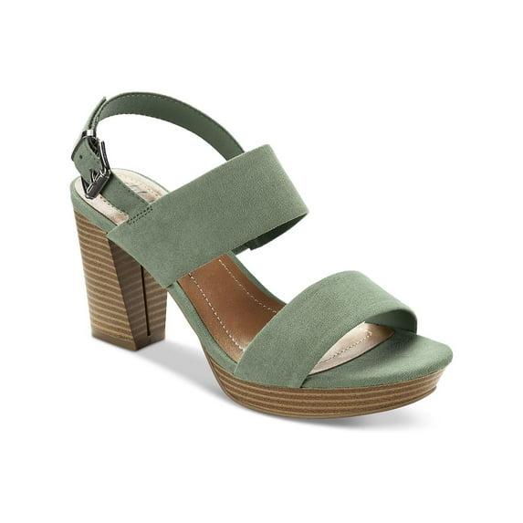 Style & Co. Womens Jazminn Faux Suede Ankle Strap Slingback Sandals
