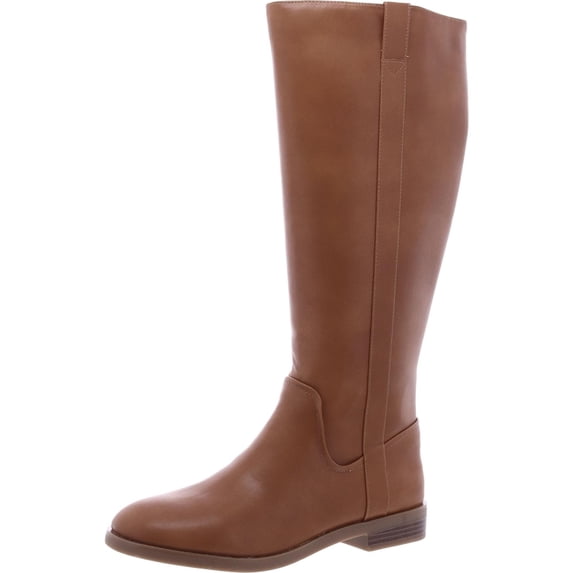 Style & Co. Womens Josephine Zipper Faux Leather Knee-High Boots
