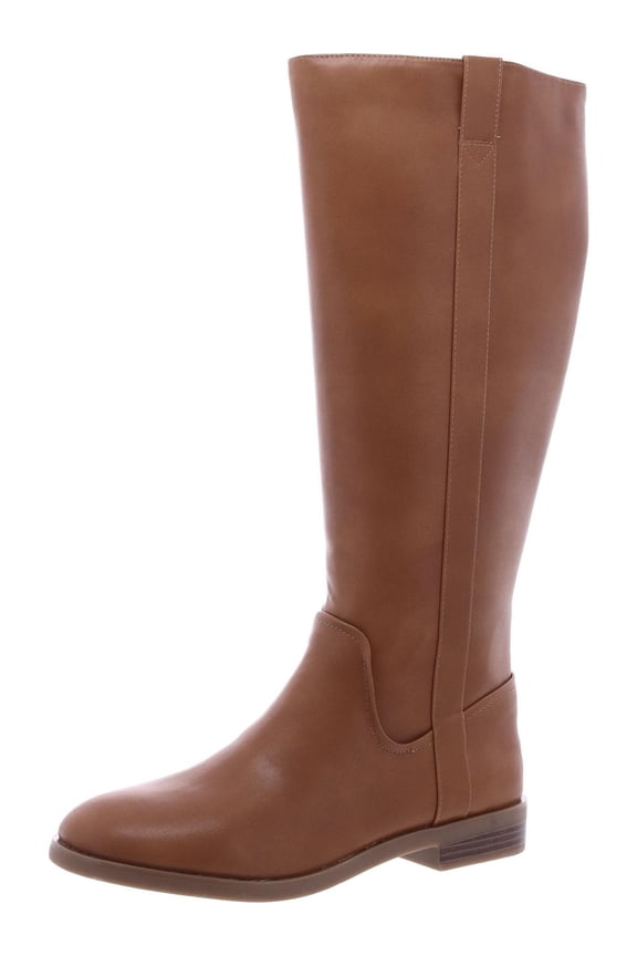 Womens Josephine Zipper Faux Leather Knee-High Boots