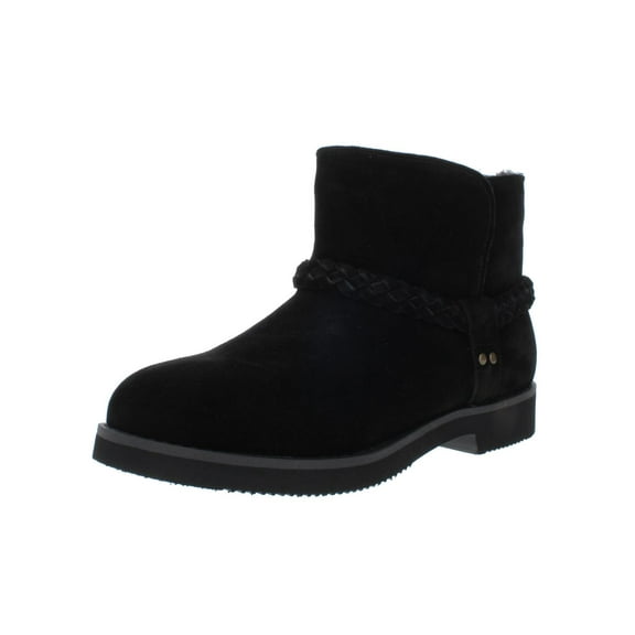 Style & Co. Womens Kaii Suede Faux Fur Lined Booties