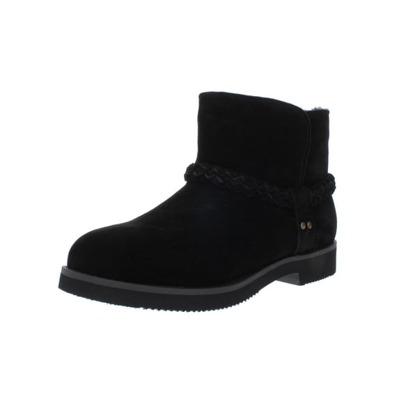 Style & Co. Womens Kaii Suede Faux Fur Lined Booties