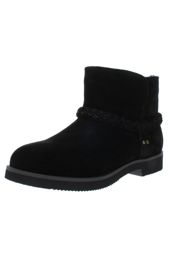 Womens Kaii Suede Faux Fur Lined Booties