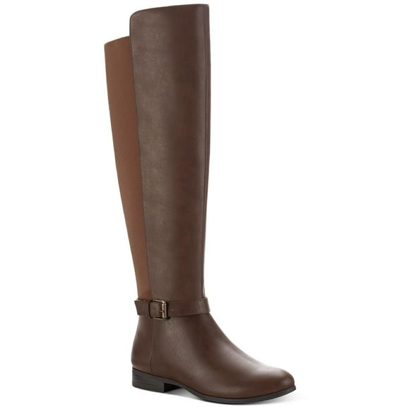 Style & Co. Womens Kimmball Faux Leather Tall Over-The-Knee Boots
