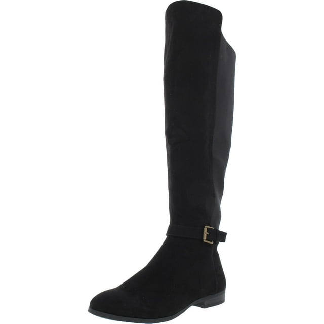 Style & Co. Womens Kimmball Faux Suede Wide Calf KneeHigh Boots