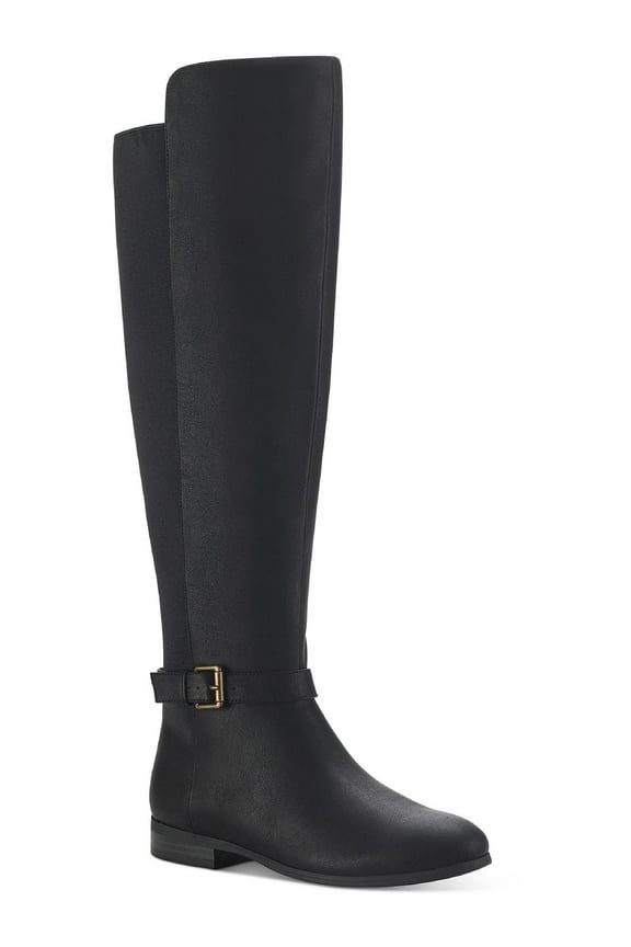 Womens Kimmball Faux Suede Wide Calf Knee-High Boots