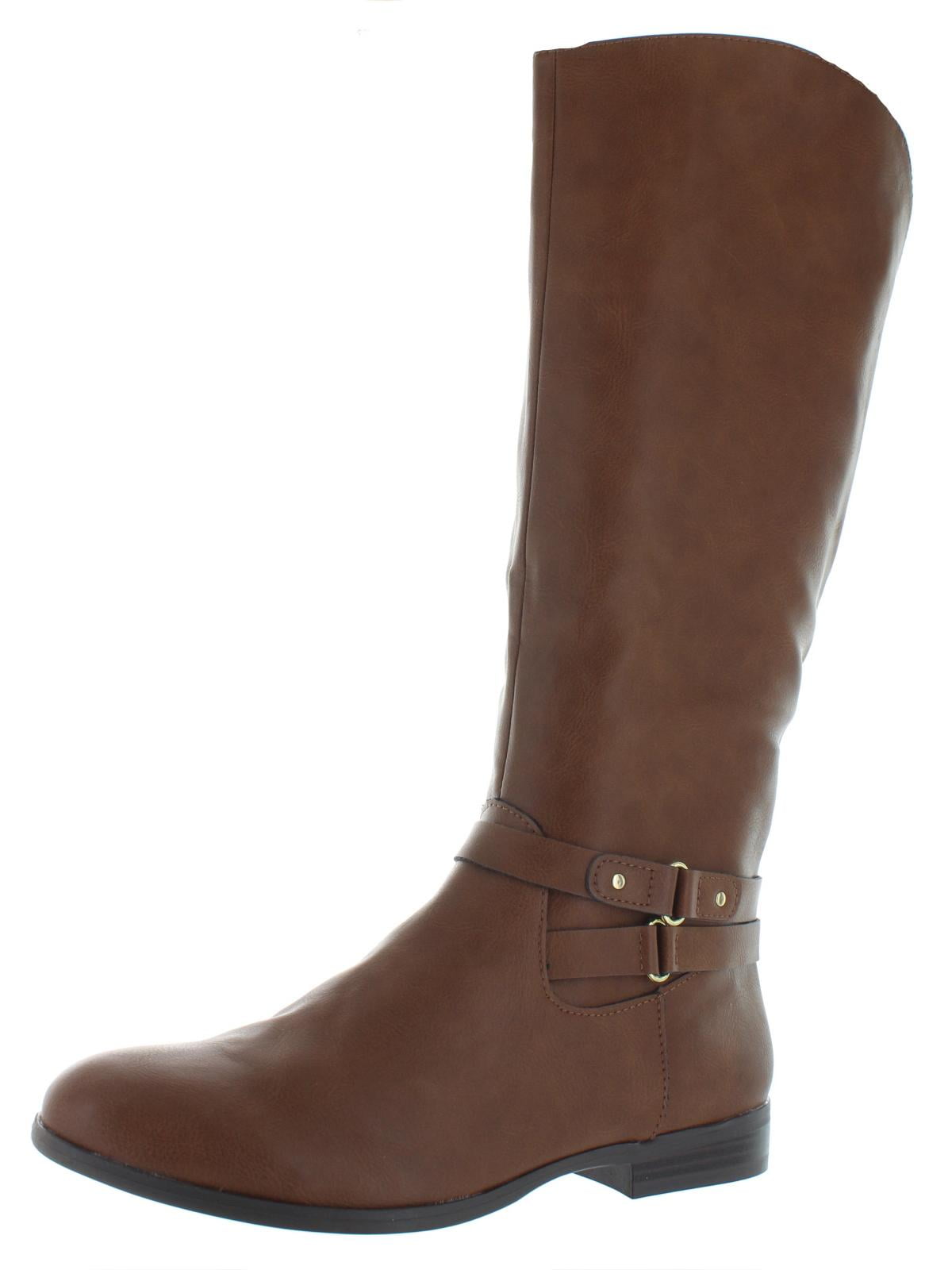Style & Co. Womens Kindell Faux Leather Round Toe Riding Boots ...