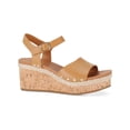 thumbnail image 1 of Style & Co. Womens Laceyy Faux Leather Ankle Strap Wedge Sandals, 1 of 3