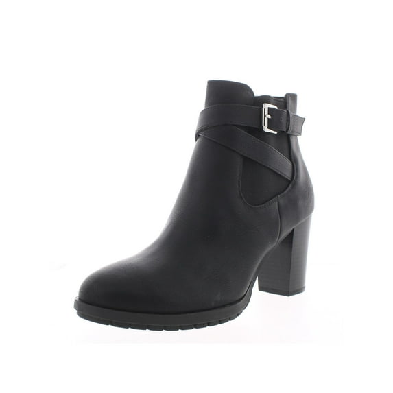 Style & Co. Womens Laleen Leather Ankle Ankle Boots