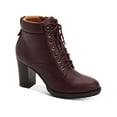 thumbnail image 1 of Style & Co. Womens Lucillee Faux Leather Lace Up Ankle Boots, 1 of 3