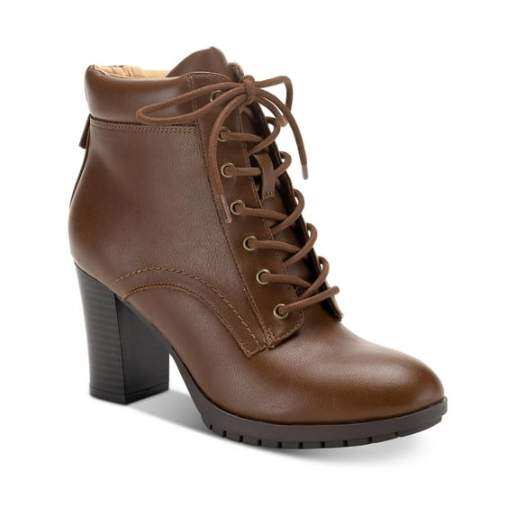 Style & Co. Womens Lucillee Zipper Faux Leather Booties
