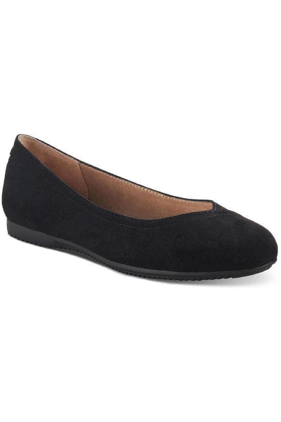 Womens Lydiaa Faux Leather Snake Print Ballet Flats