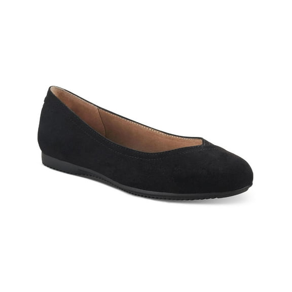 Style & Co. Womens Lydiaa Faux Suede Almond Toe Ballet Flats