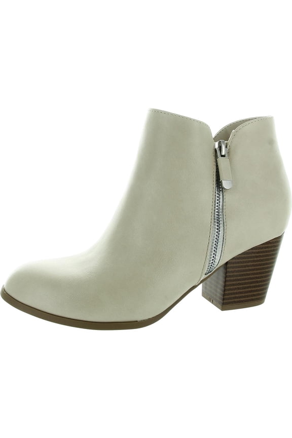 Womens MASRINAA ZIP BOOTIE Faux Leather Embroidered Ankle Boots