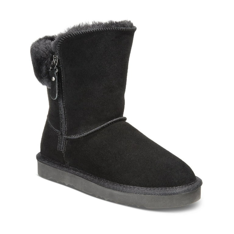 Style Co. Womens Maevee Leather Ankle Winter Snow Boots