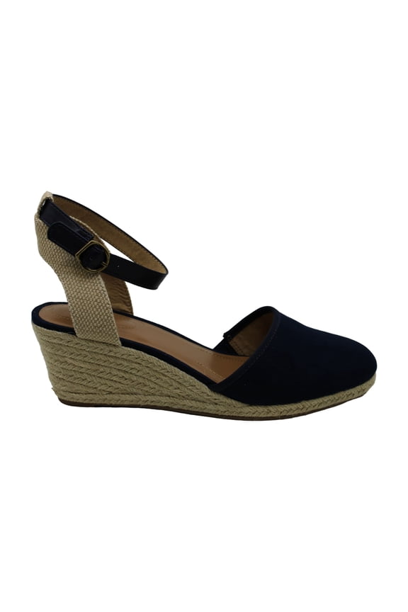 Womens Mailena Closed Toe Casual Platform Sandals, Navy, Size 6.5