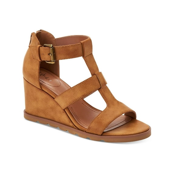 Style & Co. Womens Marionn Faux Leather Ankle Strap Gladiator Sandals