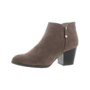 Style & Co. Womens Masrina Faux Suede Double Zip Booties