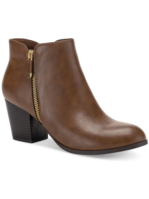 Womens Masrinaa Double Zipper Microsuede Booties