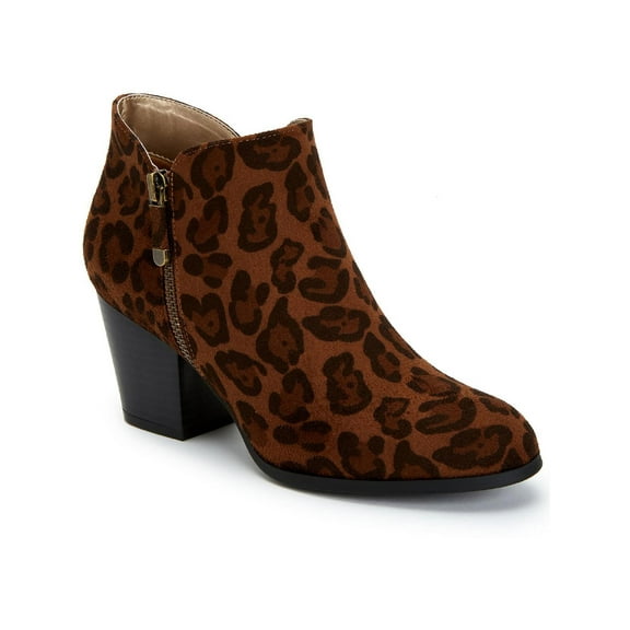 Style & Co. Womens Masrinaa Faux Suede Block Heel Booties