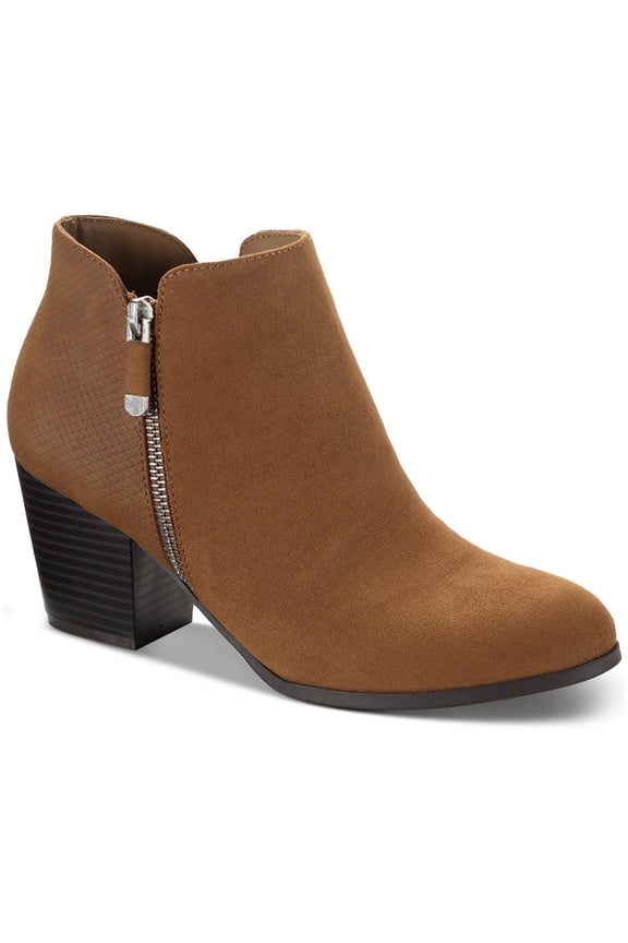 Womens Masrinaa Suede Block Heel Booties