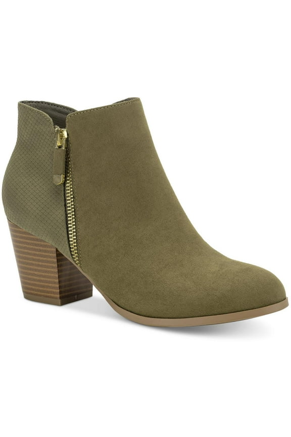 Womens Masrinaa Suede Block Heel Booties