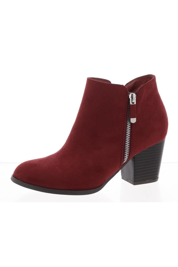 Womens Masrinaa Suede Block Heel Booties