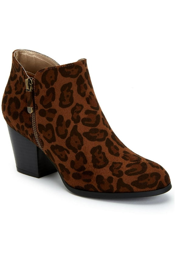 Womens Masrinaaf Suede Block Heel Booties