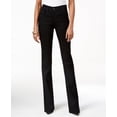 thumbnail image 1 of Style & Co Women's Tummy-Control Bootcut Jeans Black Size 12, 1 of 4