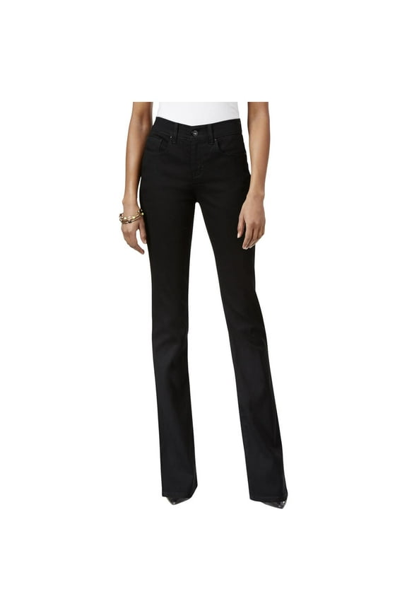 Womens Mid-Rise Stretch Bootcut Jeans
