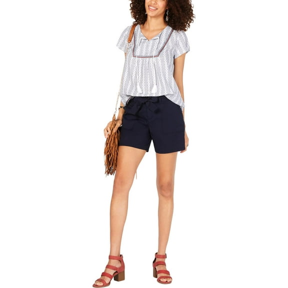 Style & Co. Womens Midi Woven Casual Shorts